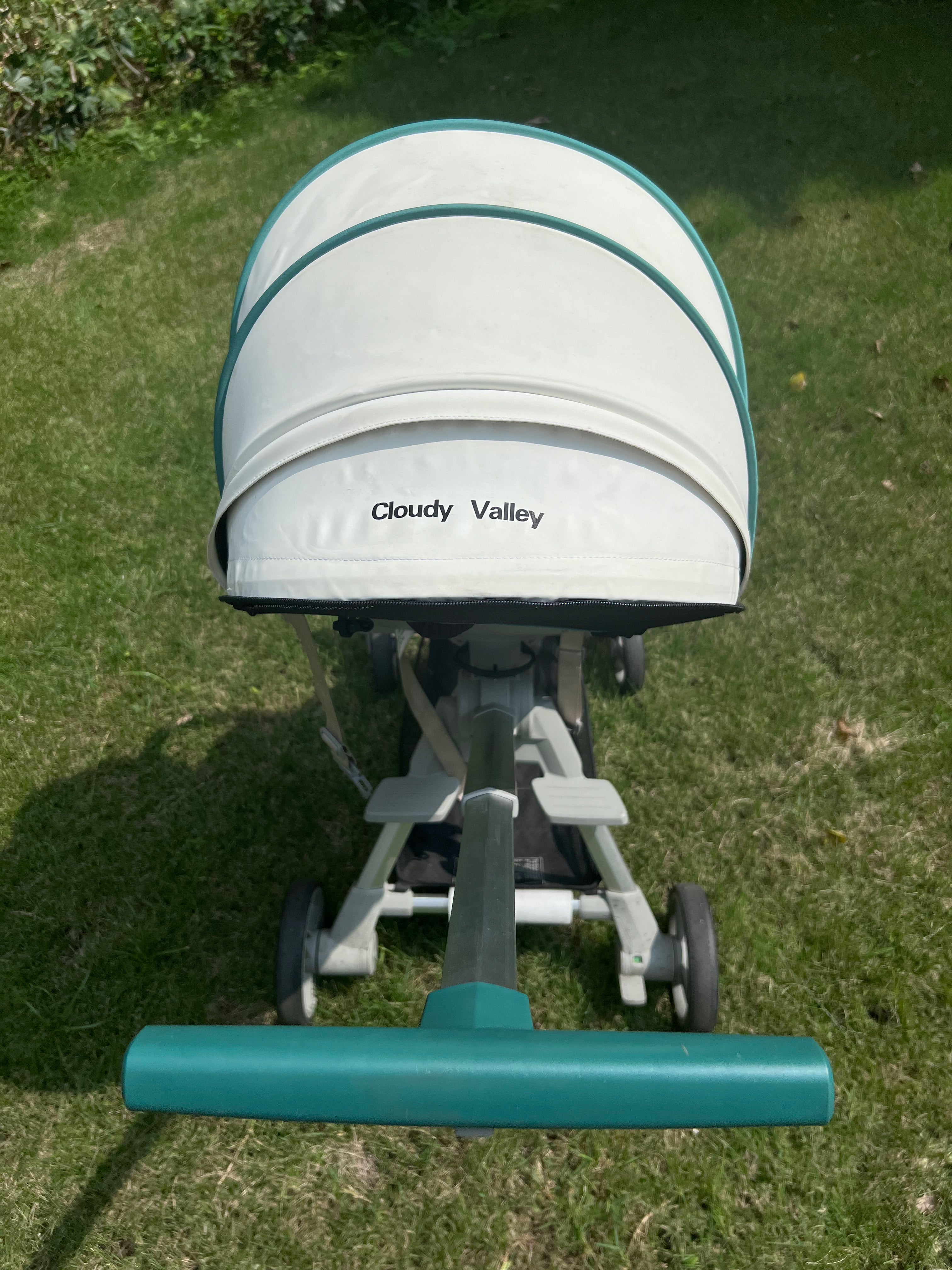 Cloudy Valley Pet Stroller for Small & Medium Dogs, Exquisite & Sturdy Canvas Travel Pet Carrier