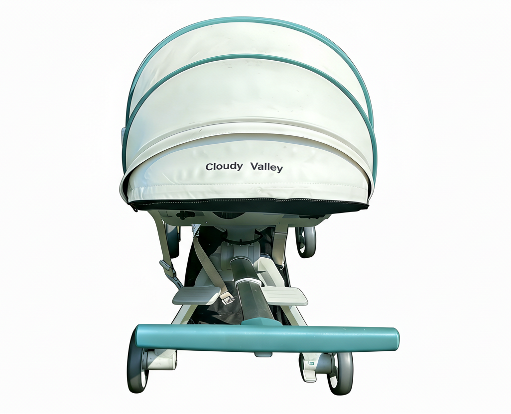 Cloudy Valley Pet Stroller for Small & Medium Dogs, Exquisite & Sturdy Canvas Travel Pet Carrier